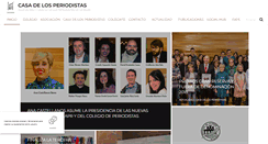 Desktop Screenshot of casadelosperiodistas.com